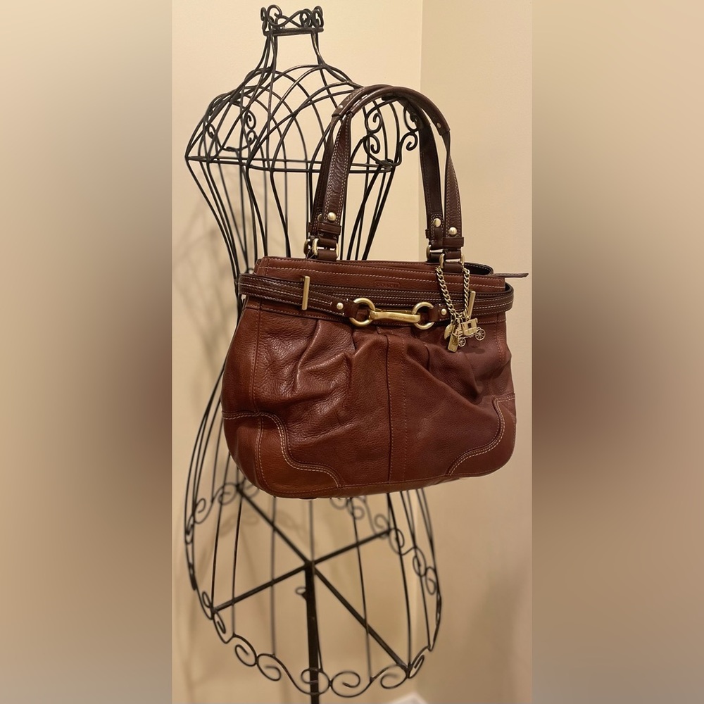 COACH Hampton Leather Carryall (Brown)